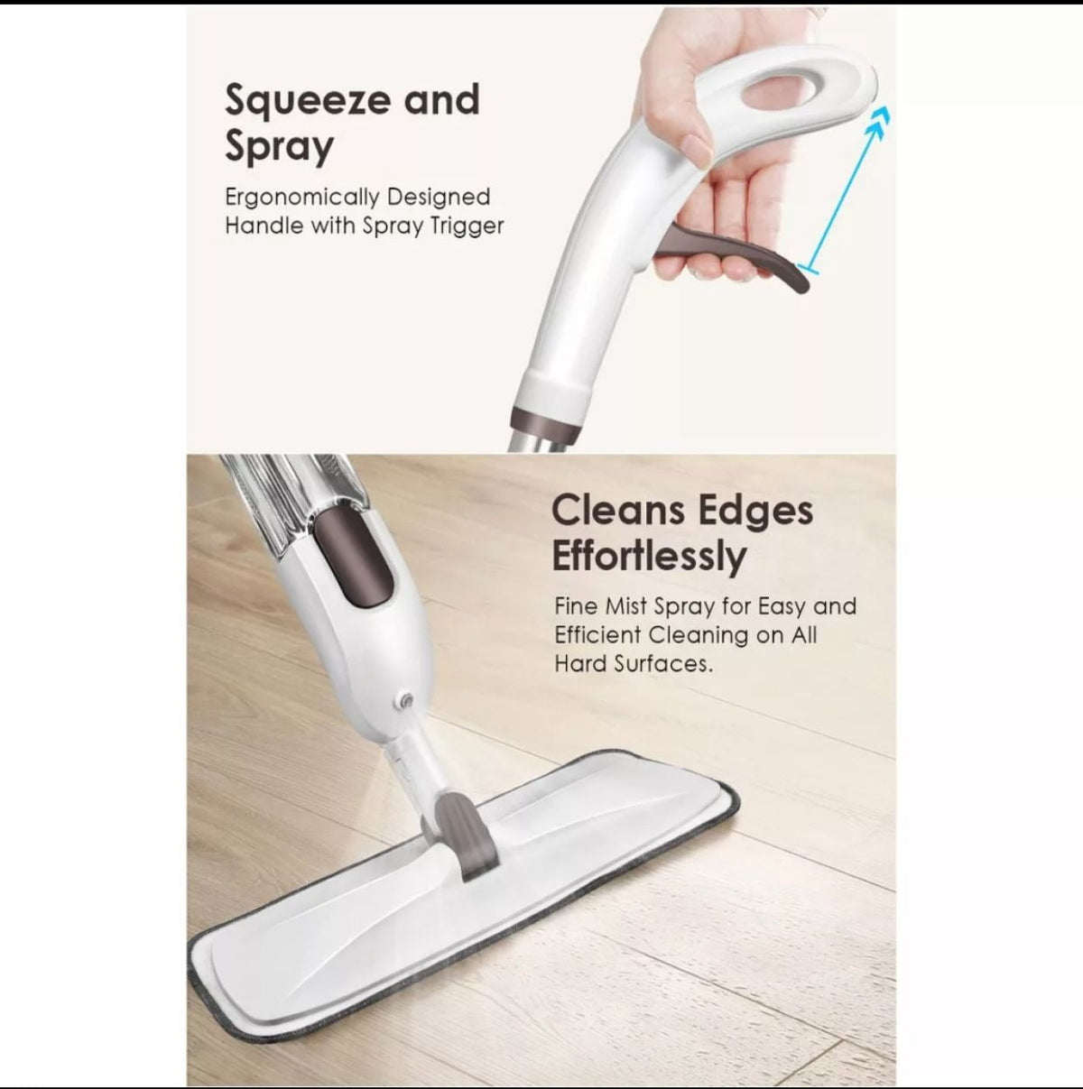 ‎Magic Spray Flat Mop for Easy Floor Cleaning