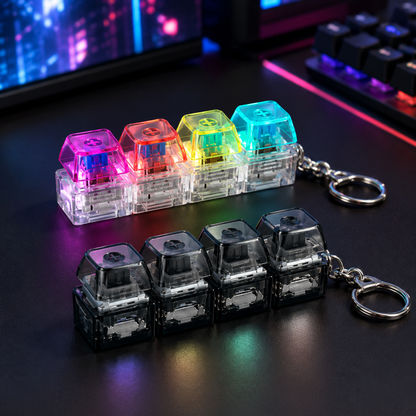 Keyboard Fidget Stress Relief Keychain for Kids & Adults (KC)
