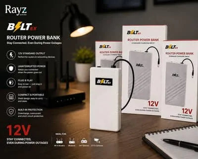 Boltex 12V Router Power Bank For internet Backup
