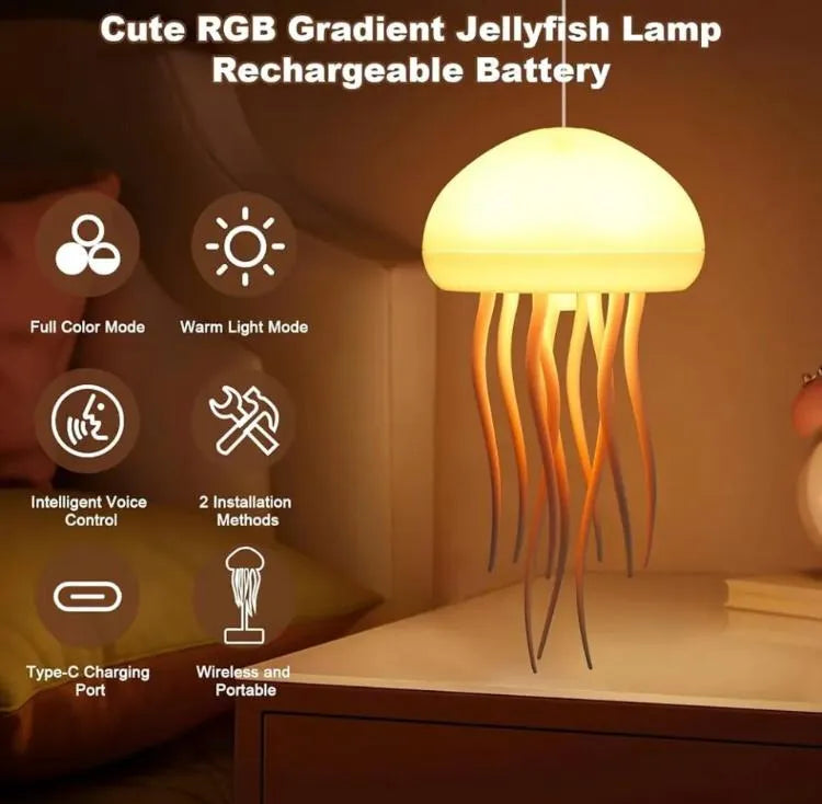 Jellyfish Table Lamp Colorful LED Night Light