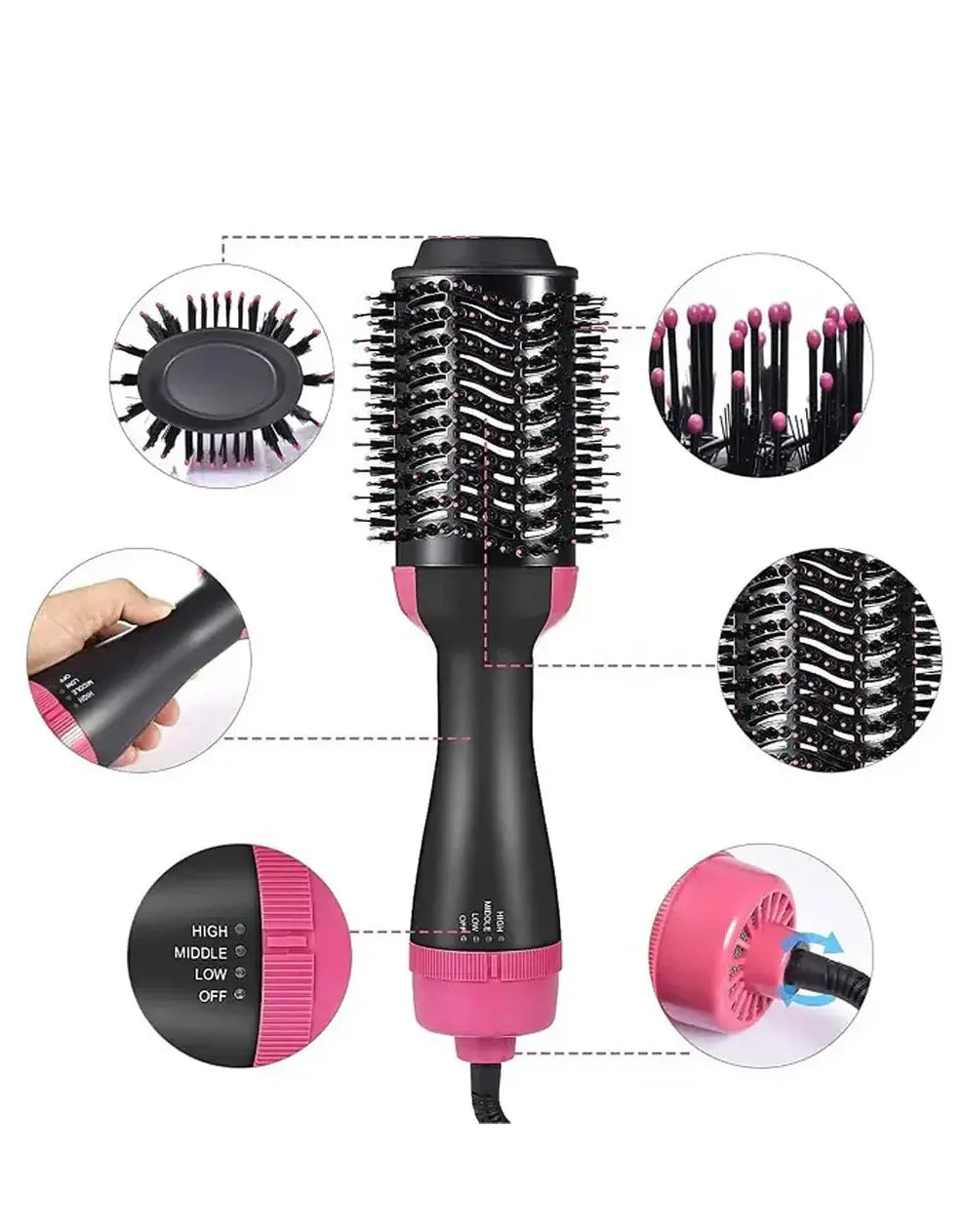 Professional Ionic Hair Dryer & Styler Brush
