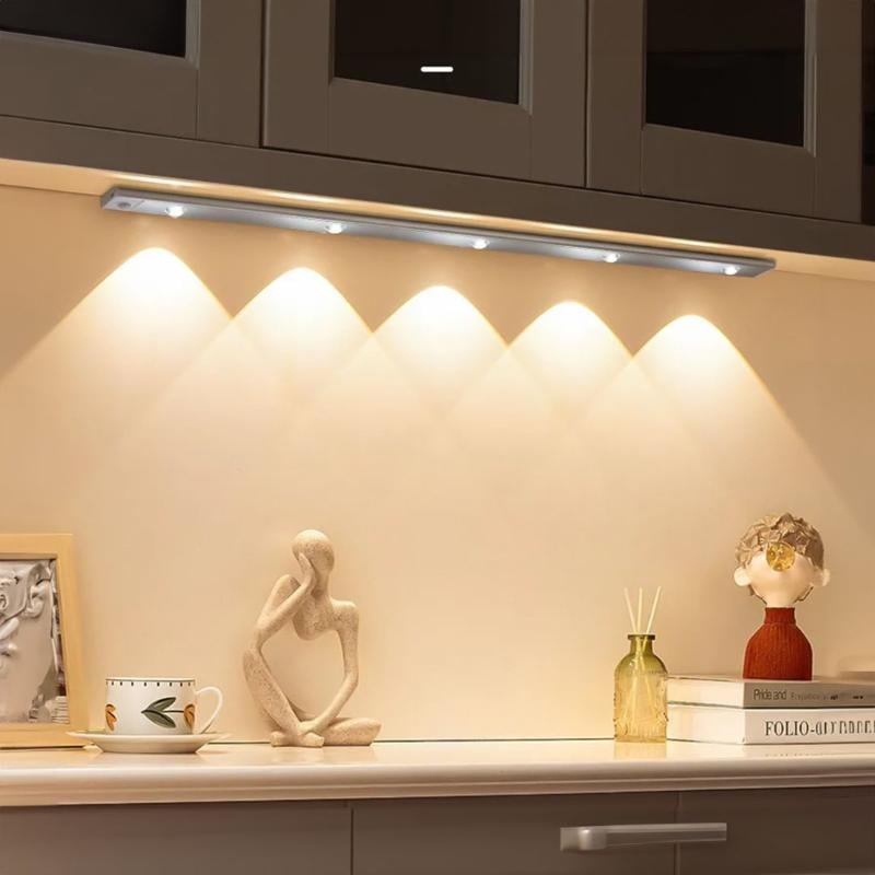 LED Motion Sensor Cabinet Light, 8 inches long , Rechargeable, USB powered, no wiring required